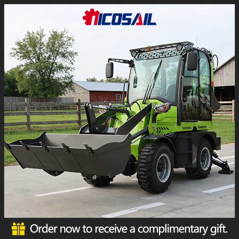 Tractor Backhoe - Chargeuse-pelleteuse 2 tonnes, mini 4x4, certifiée