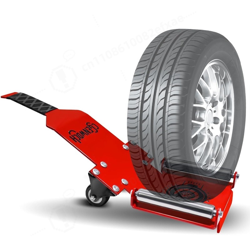 Heavy Equipment Tires - Lève-roue portable robuste avec planche coulissante