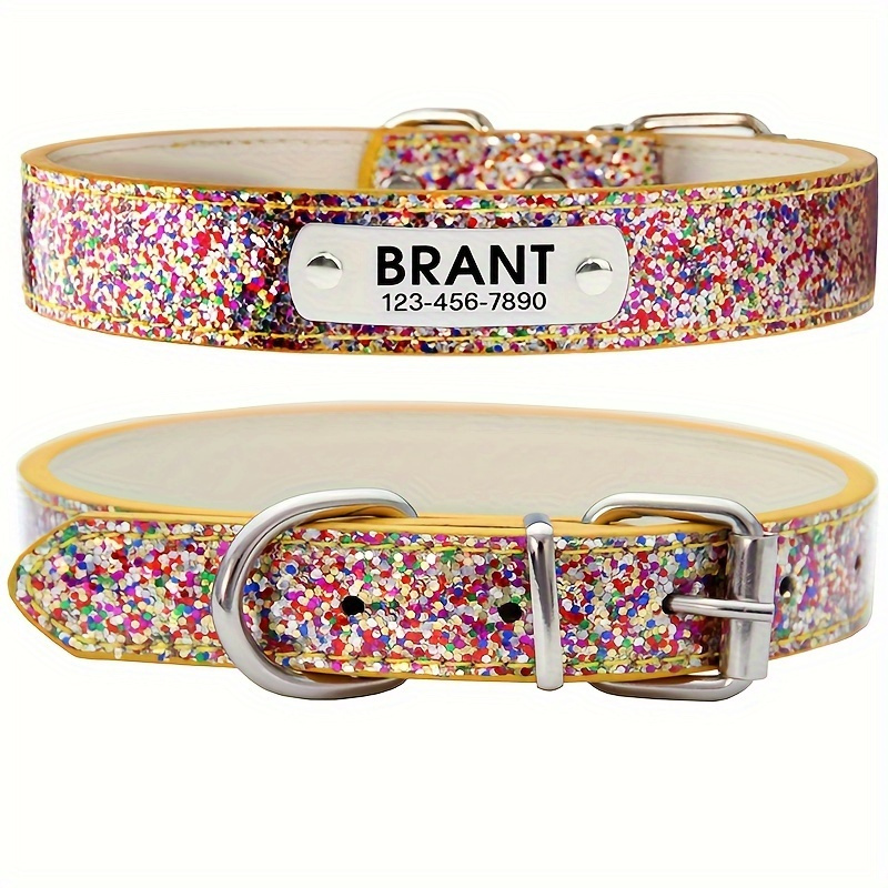 Heavy Equipment Cat - Collier pour chien en cuir personnalisé