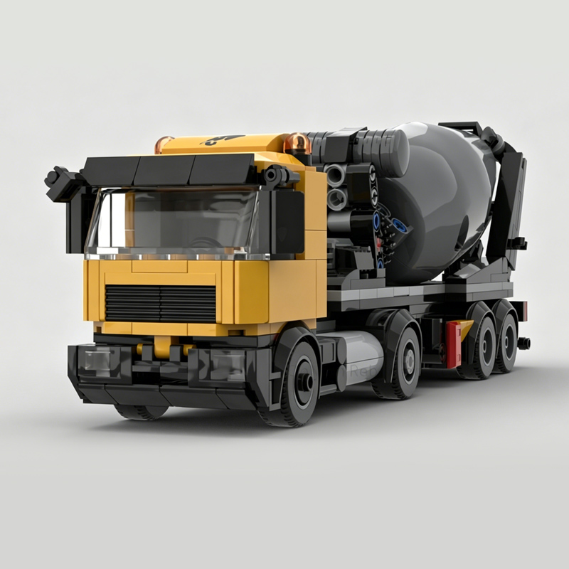 Camion malaxeur à béton jaune  - Heavy Equipment Lego avis et prix