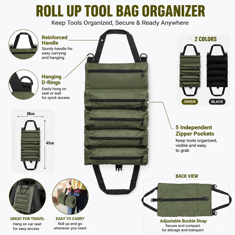 Sac à outils robuste à enroule - Heavy Equipment Operation avis et prix